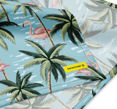 Palms and Flamingos doggie bandana