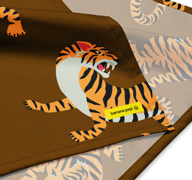 Tigers (Brown) doggie bandana