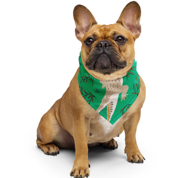 Alligators (Green) doggie bandana