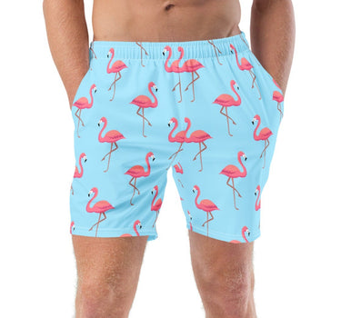 Flamingos - Surf Edition - 7" Swim Trunks