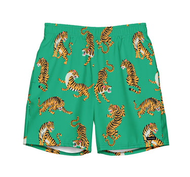 Tigers (Teal) - Surf Edition - 7" Swim Trunks