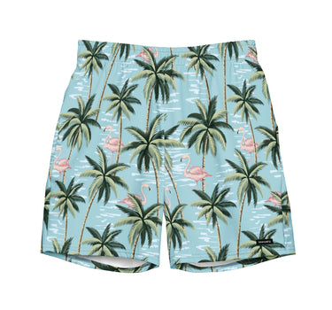 Palms & Flamingos - Surf Edition - 7" Swim Trunks