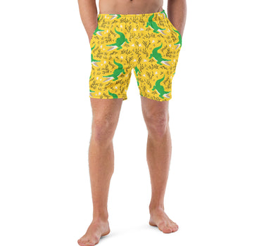 Alligators (Mustard) - Surf Edition - 7" Swim Trunks