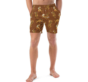 Brown Tigers - Surf Edition - 7" Swim Trunks