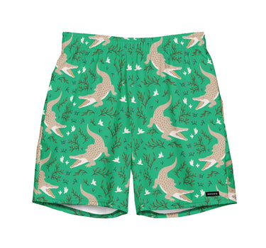 Alligators Green - Surf Edition - 7" Swim Trunks