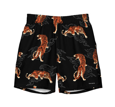 Tigers (Black) - Surf Edition - 7" Swim Trunks