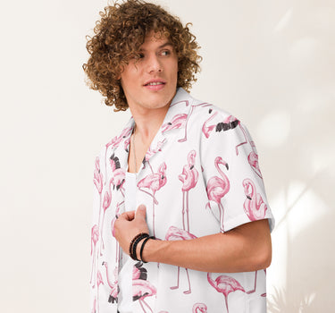 Flamingos - Button Shirt