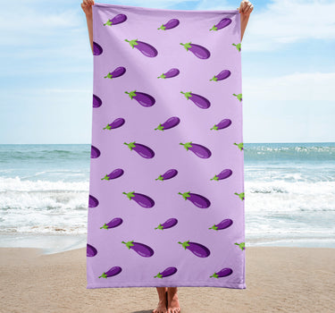 Eggplants Beach Towel