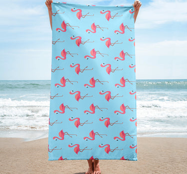 Flamingos Beach Towel