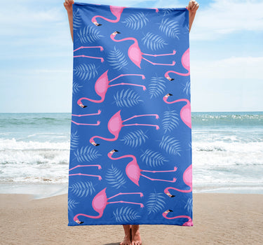 Imperial Flamingos Beach Towel