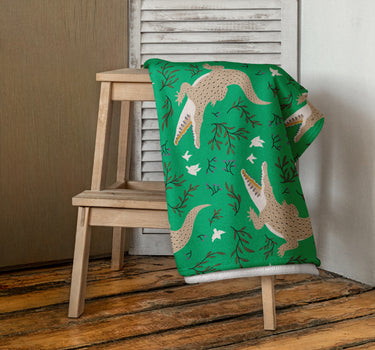 Alligators (Green) Beach Towel