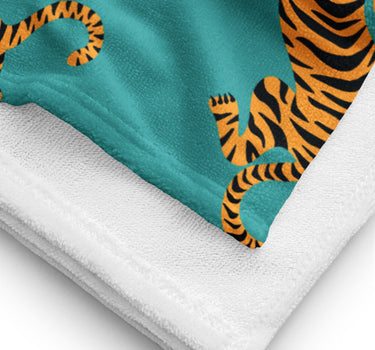 Tigers (Teal) Beach Towel